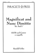 Magnificat and Nunc Dimittis St Pauls SATB choral sheet music cover